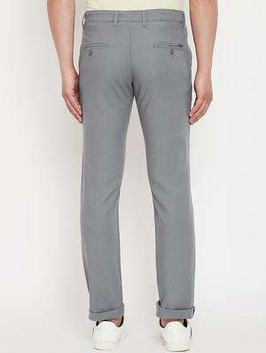 grey solid chinos - 17623954 - Standard Image - 3