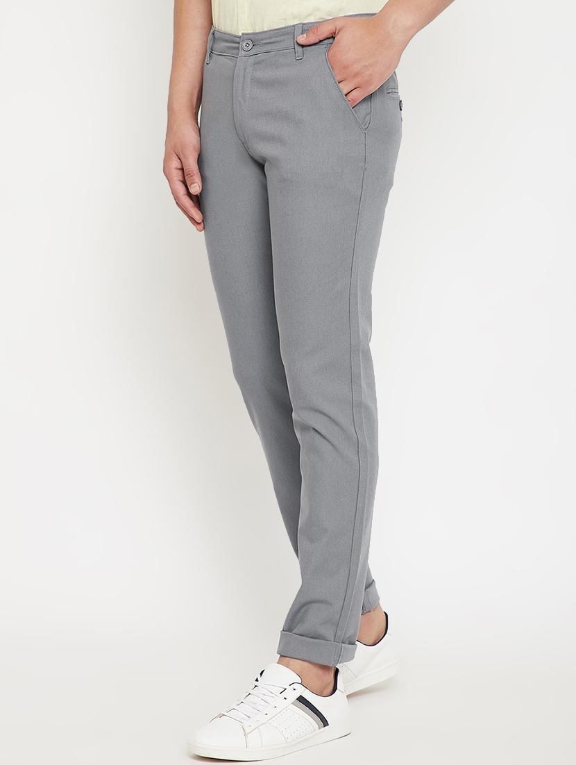 grey solid chinos - 17623954 - Zoom Image - 2
