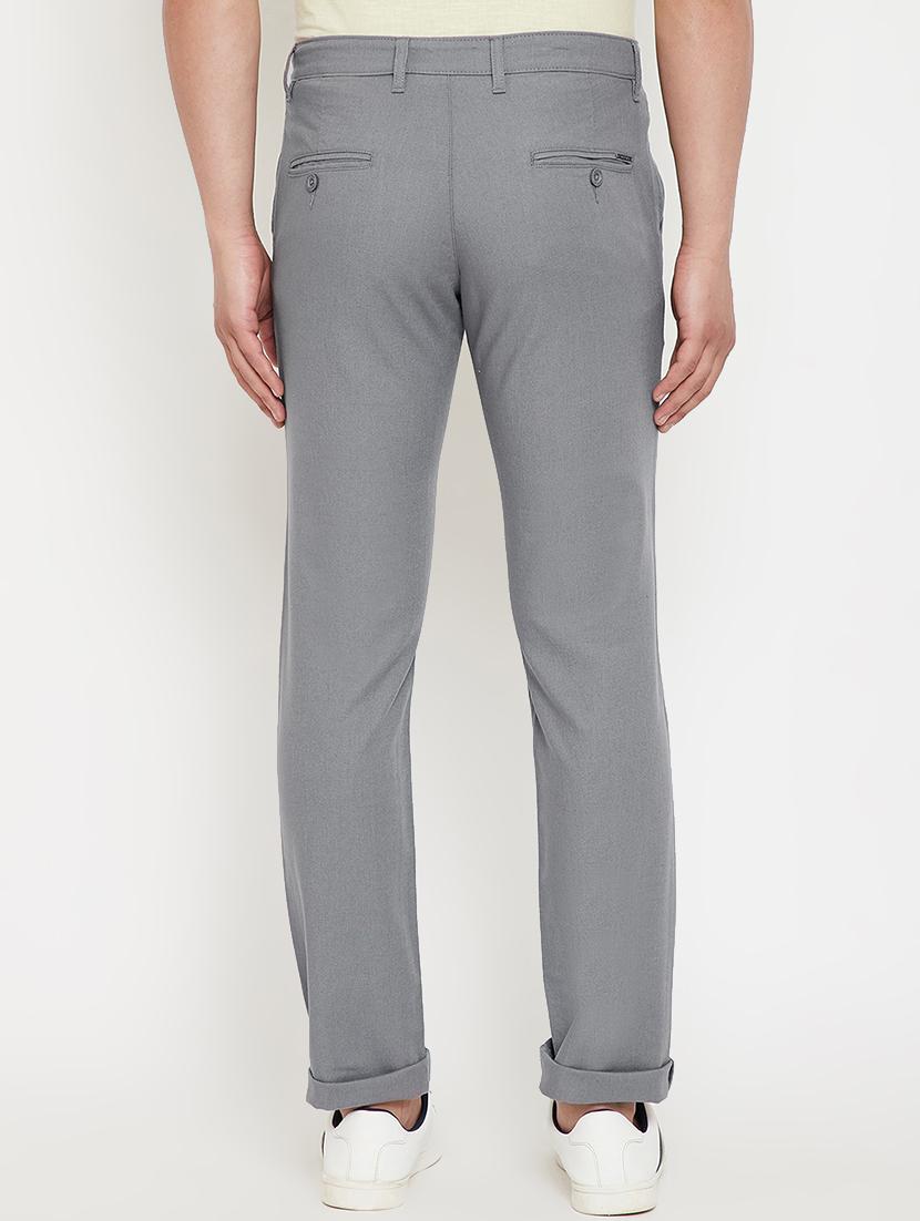 grey solid chinos - 17623954 - Zoom Image - 3