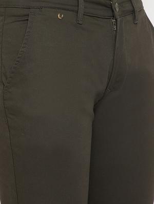 green solid chinos - 17623960 - Standard Image - 5