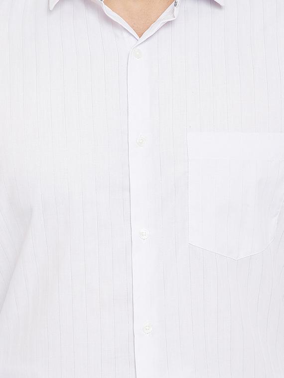 white striped formal shirt - 17623992 - Zoom Image - 5