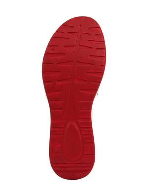 red synthetic slip on sandals - 17624449 - Standard Image - 4