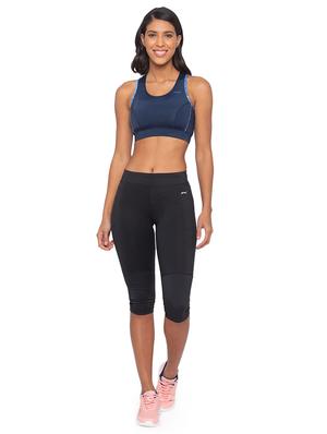 black solid sports capri - 17624505 - Standard Image - 4