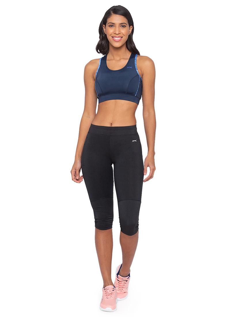 black solid sports capri - 17624505 - Zoom Image - 4