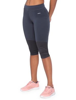 grey solid sports capri - 17624506 - Standard Image - 2