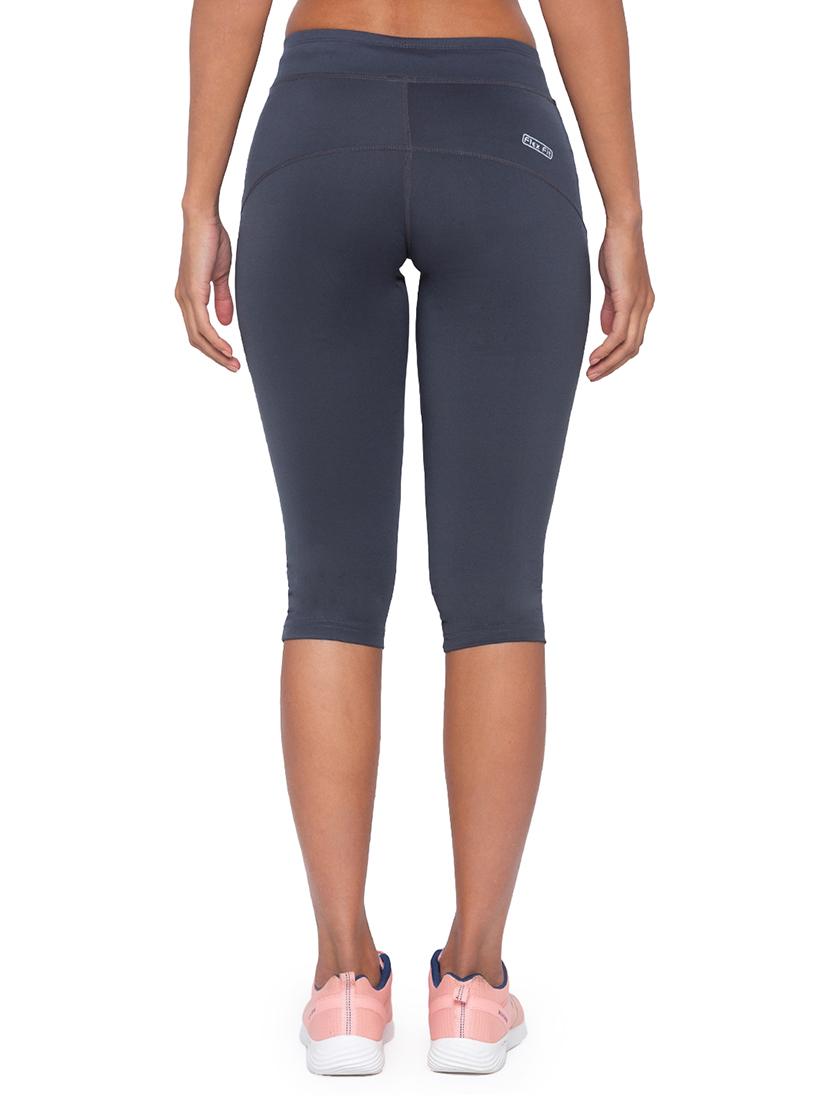 grey solid sports capri - 17624506 - Zoom Image - 3
