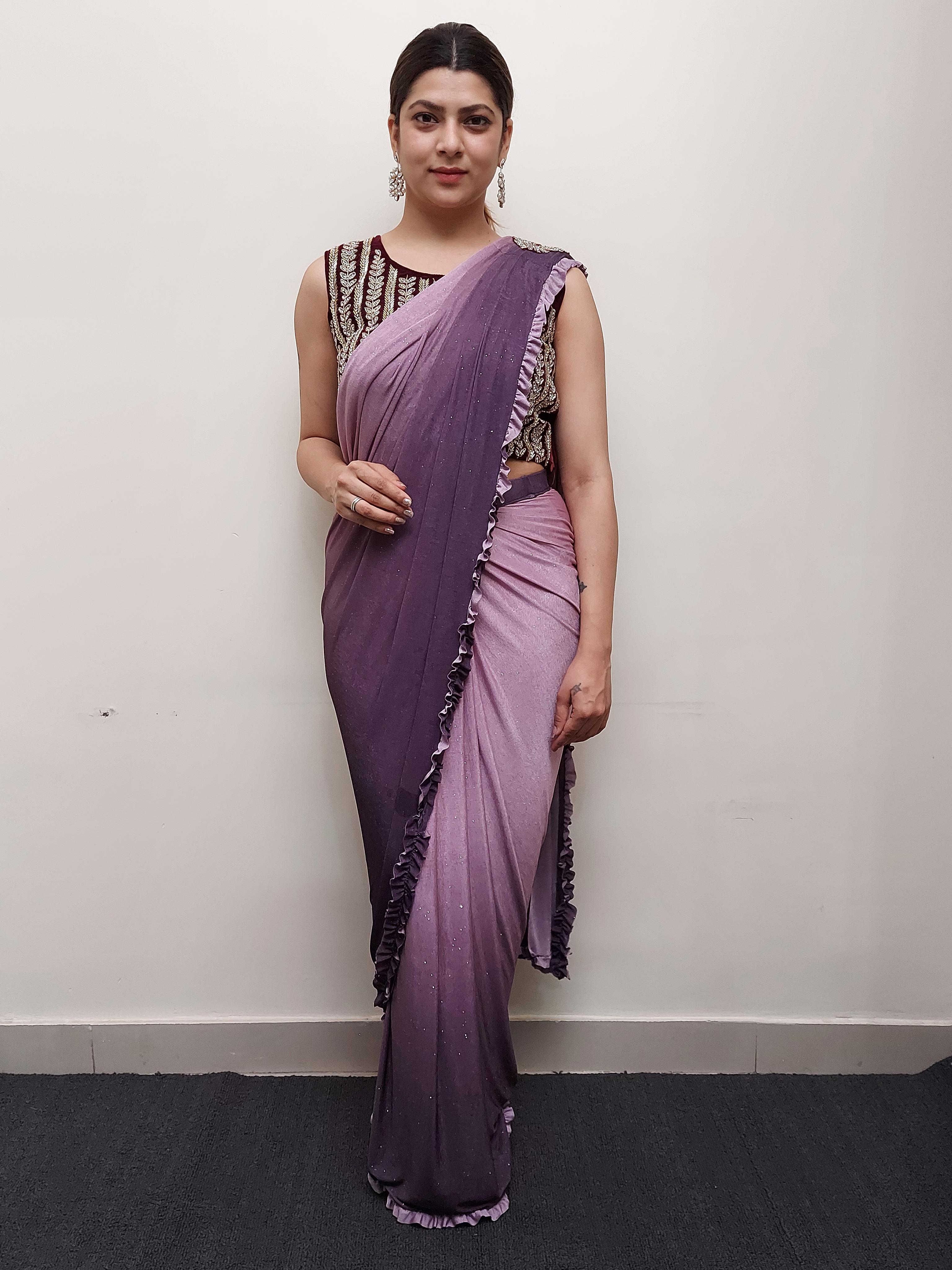 designer drape saree - 17624709 - Zoom Image - 1