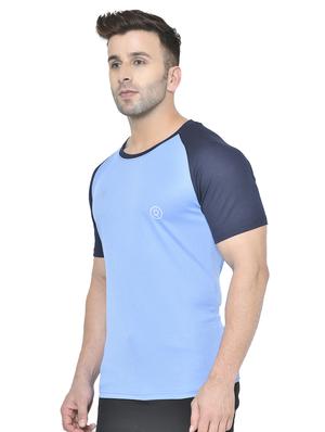 blue solid raglan t-shirt - 17624917 - Standard Image - 2