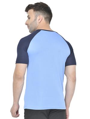 blue solid raglan t-shirt - 17624917 - Standard Image - 3