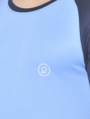 blue solid raglan t-shirt - 17624917 - Standard Image - 5