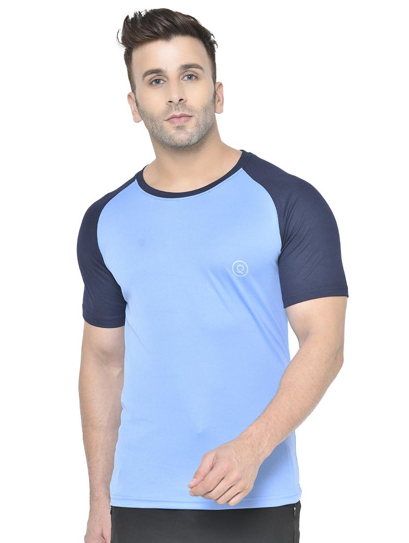blue solid raglan t-shirt - 17624917 - Zoom Image - 1