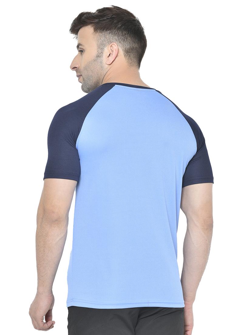 blue solid raglan t-shirt - 17624917 - Zoom Image - 3
