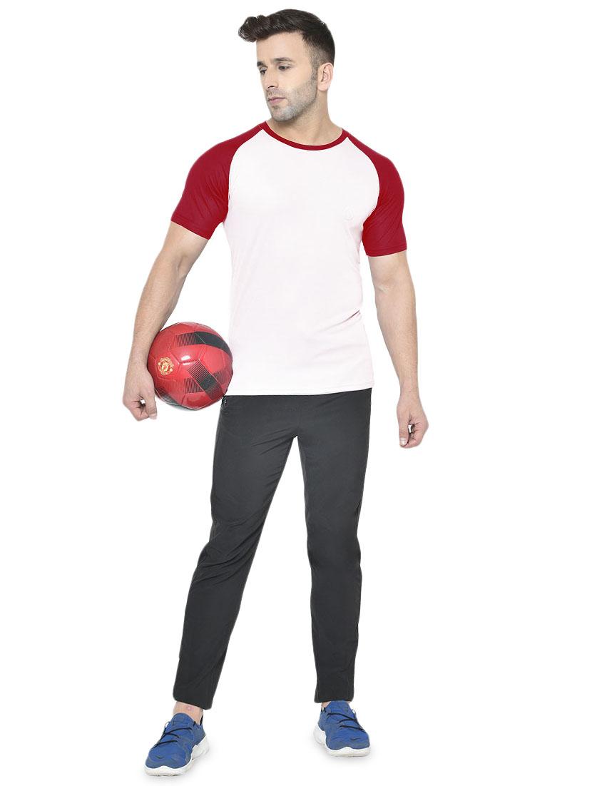 white color block raglan t-shirt - 17624921 - Zoom Image - 4