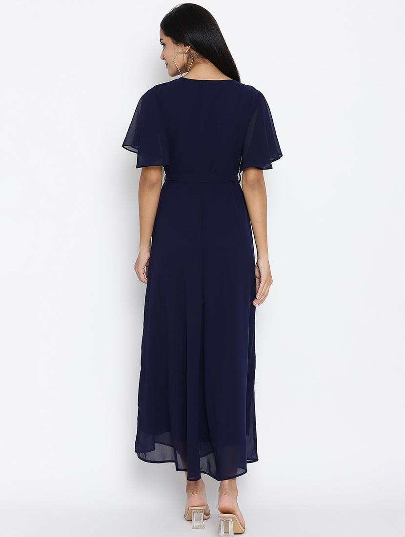 tie front fit & flare dress - 17624961 - Zoom Image - 4
