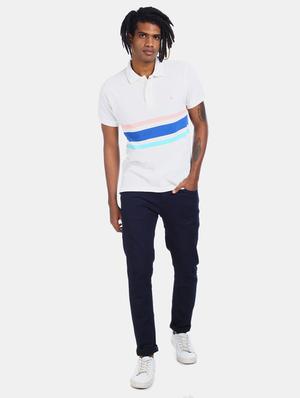 white striped polo t-shirt - 17625460 - Standard Image - 3