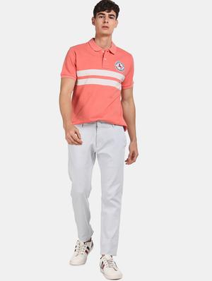 pink striped polo t-shirt - 17625780 - Standard Image - 3