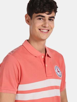 pink striped polo t-shirt - 17625780 - Standard Image - 5