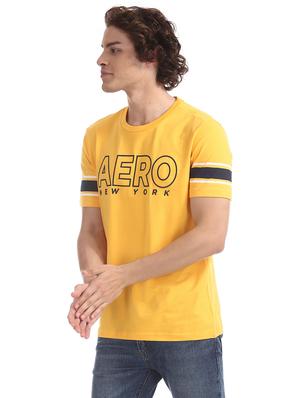 yellow printed t-shirt - 17626101 - Standard Image - 2