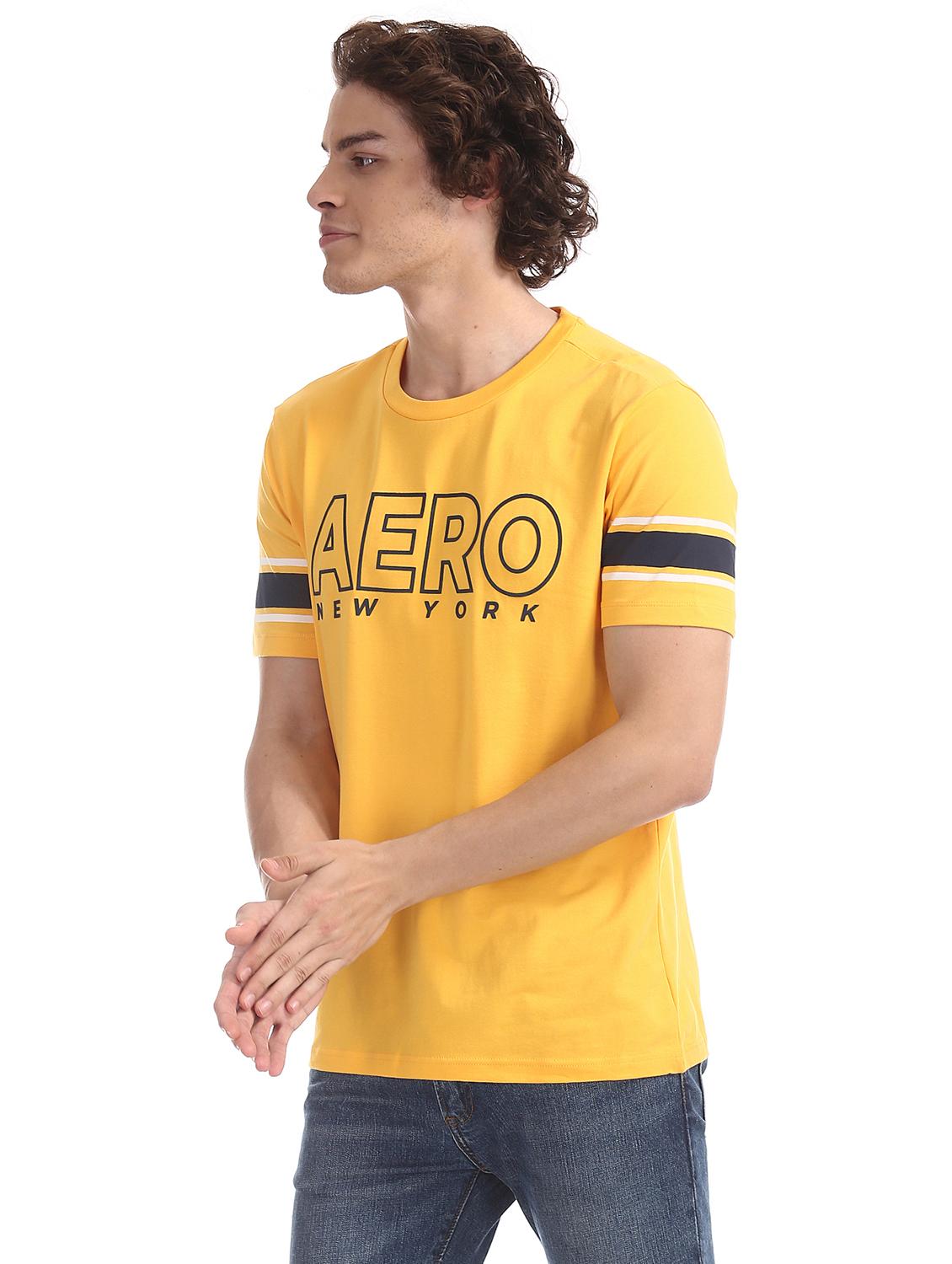 yellow printed t-shirt - 17626101 - Zoom Image - 2