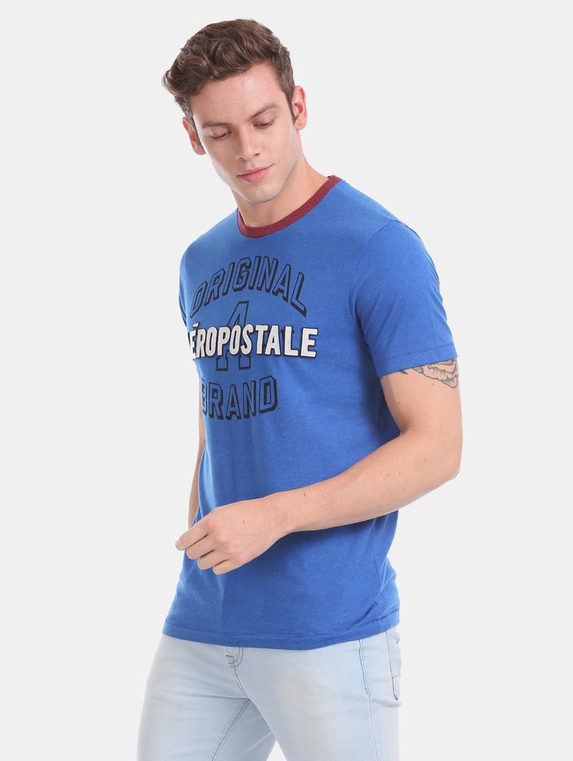 blue printed t-shirt - 17626136 - Zoom Image - 2