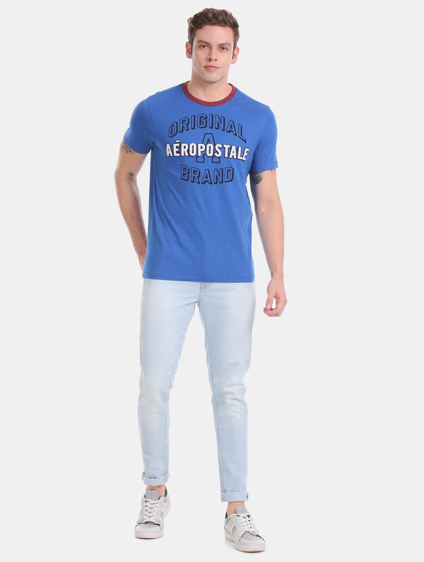 blue printed t-shirt - 17626136 - Zoom Image - 4