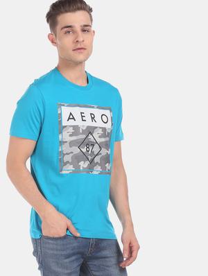 blue front print t-shirt - 17626169 - Standard Image - 2