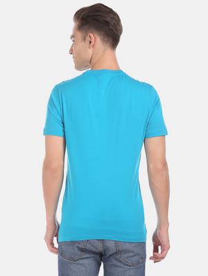 blue front print t-shirt - 17626169 - Standard Image - 3