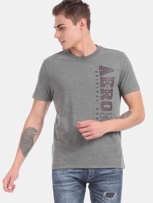grey front print t-shirt - 17626185 - Standard Image - 2
