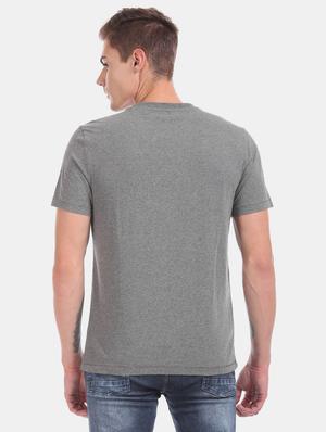 grey front print t-shirt - 17626185 - Standard Image - 3