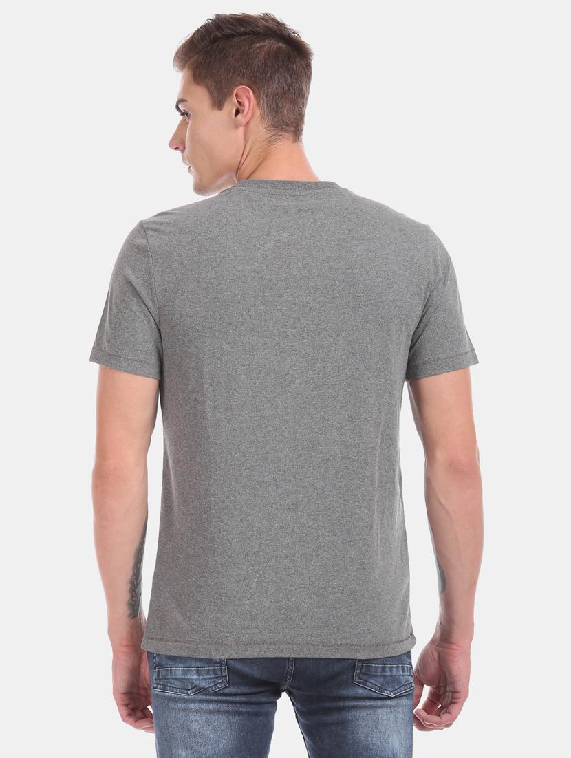 grey front print t-shirt - 17626185 - Zoom Image - 3