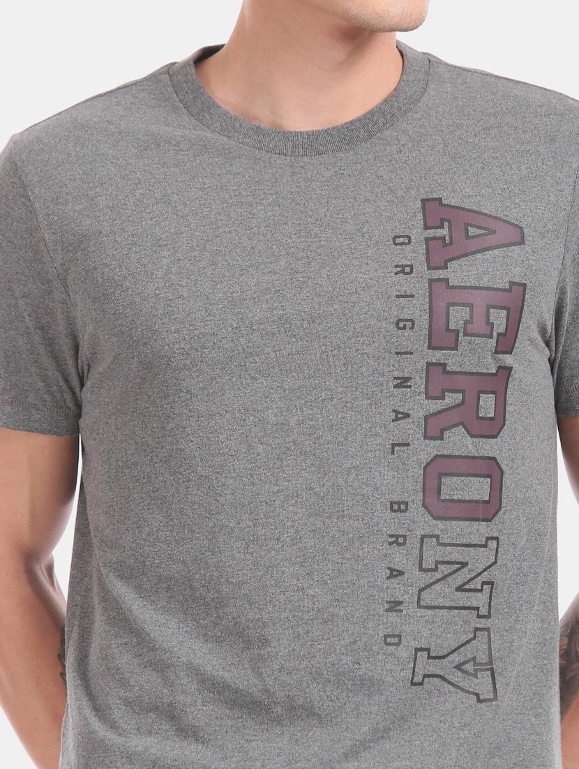 grey front print t-shirt - 17626185 - Zoom Image - 5