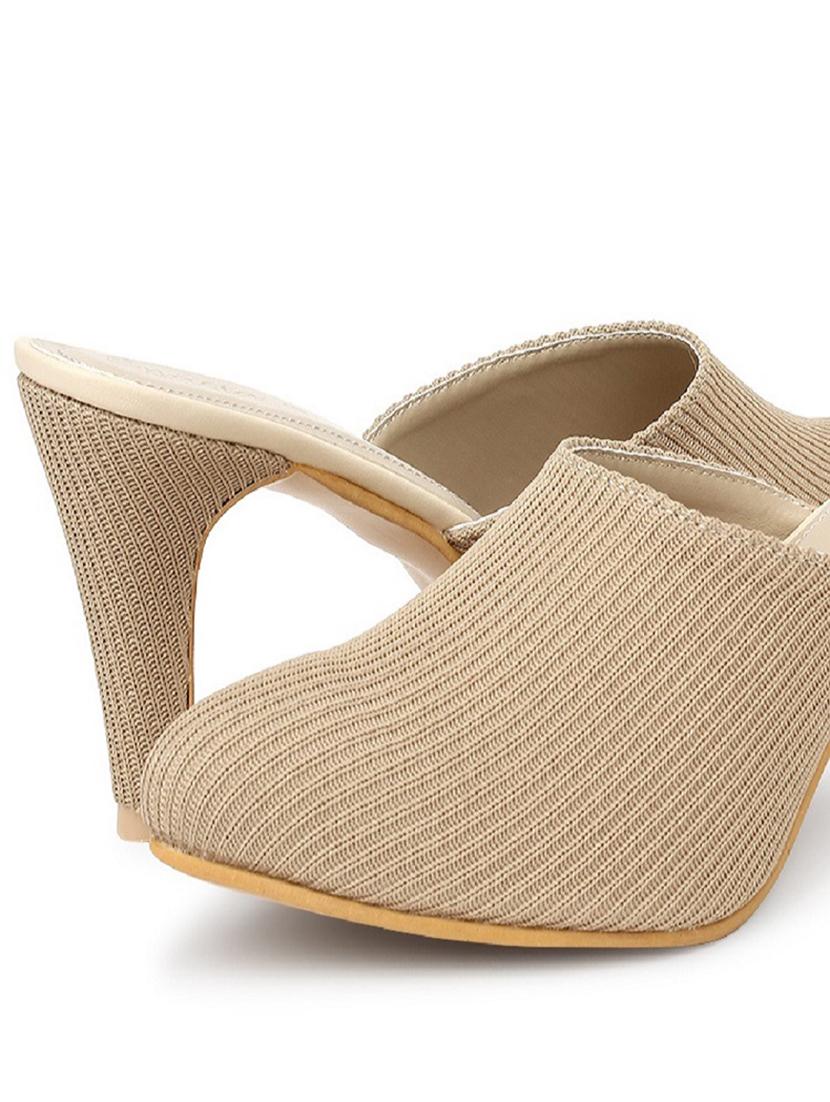 beige fabric slip on sandals - 17626487 - Zoom Image - 5