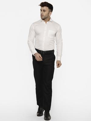 white solid formal shirt - 17626523 - Standard Image - 5