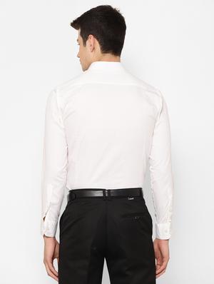 white solid casual shirt - 17626538 - Standard Image - 4