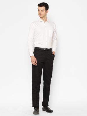 white solid casual shirt - 17626538 - Standard Image - 5