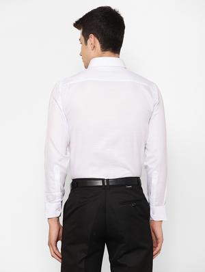 white solid casual shirt - 17626590 - Standard Image - 4