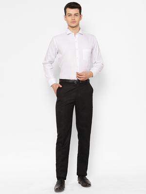 white solid casual shirt - 17626590 - Standard Image - 5