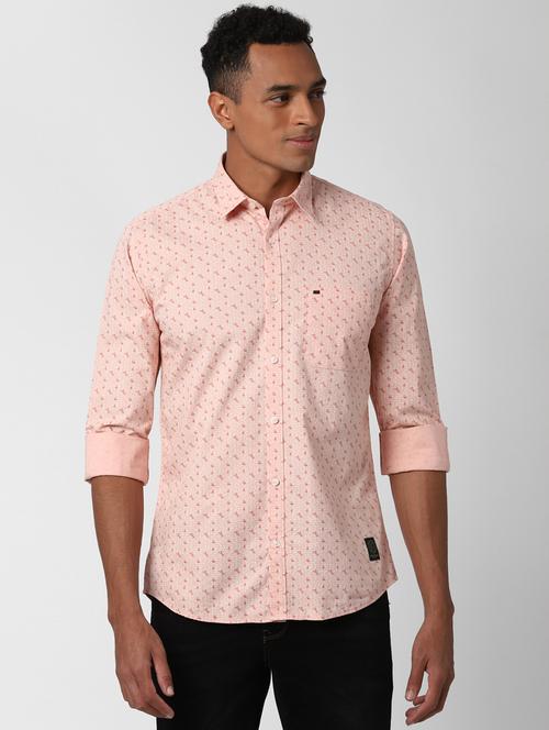 pink printed casual shirt - 17626783 - Standard Image - 1