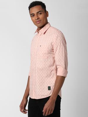 pink printed casual shirt - 17626783 - Standard Image - 2
