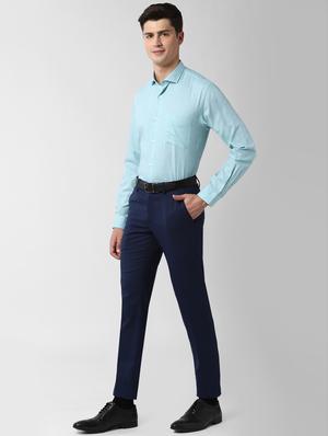 blue checkered formal shirt - 17626864 - Standard Image - 4