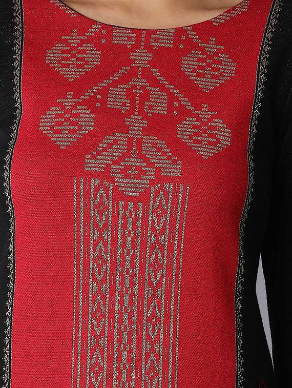 pink viscose straight kurta - 17627348 - Zoom Image - 4