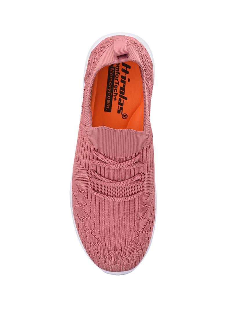 pink mesh laceup sports shoes - 17627448 - Zoom Image - 5
