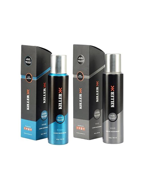 killer pack of 2 liquid deodorant long lasting freshness (ocean ,wave) - 17627999 - Standard Image - 1