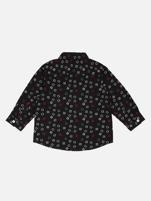 black printed casual shirt - 17628053 - Standard Image - 2