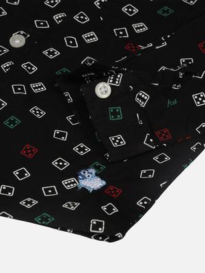 black printed casual shirt - 17628053 - Standard Image - 3
