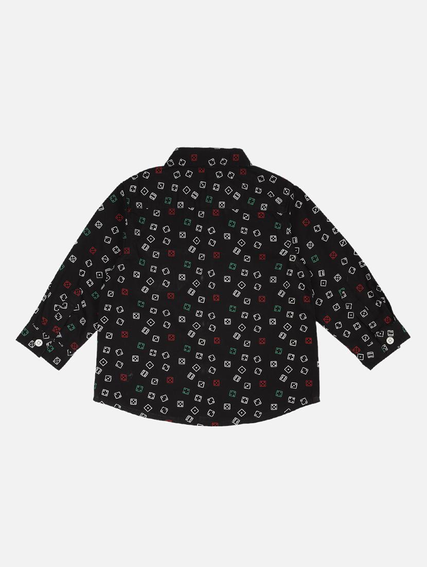 black printed casual shirt - 17628053 - Zoom Image - 2