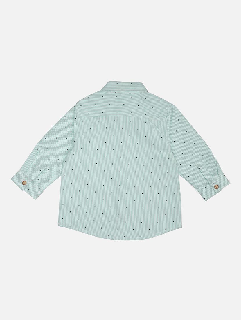 green printed casual shirt - 17628057 - Zoom Image - 2