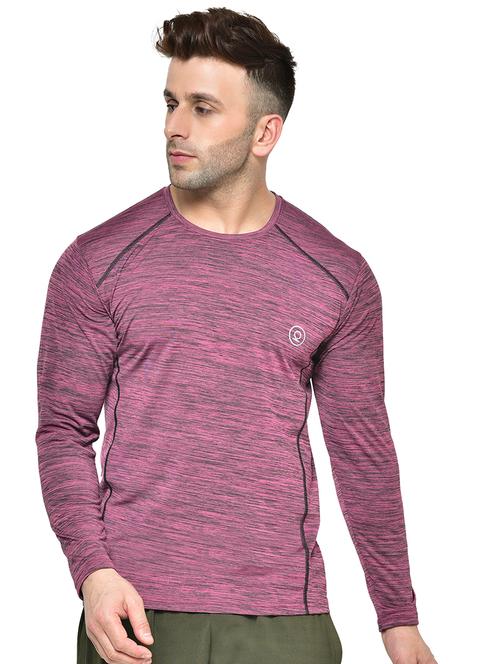 pink melange t-shirt - 17628130 - Standard Image - 1
