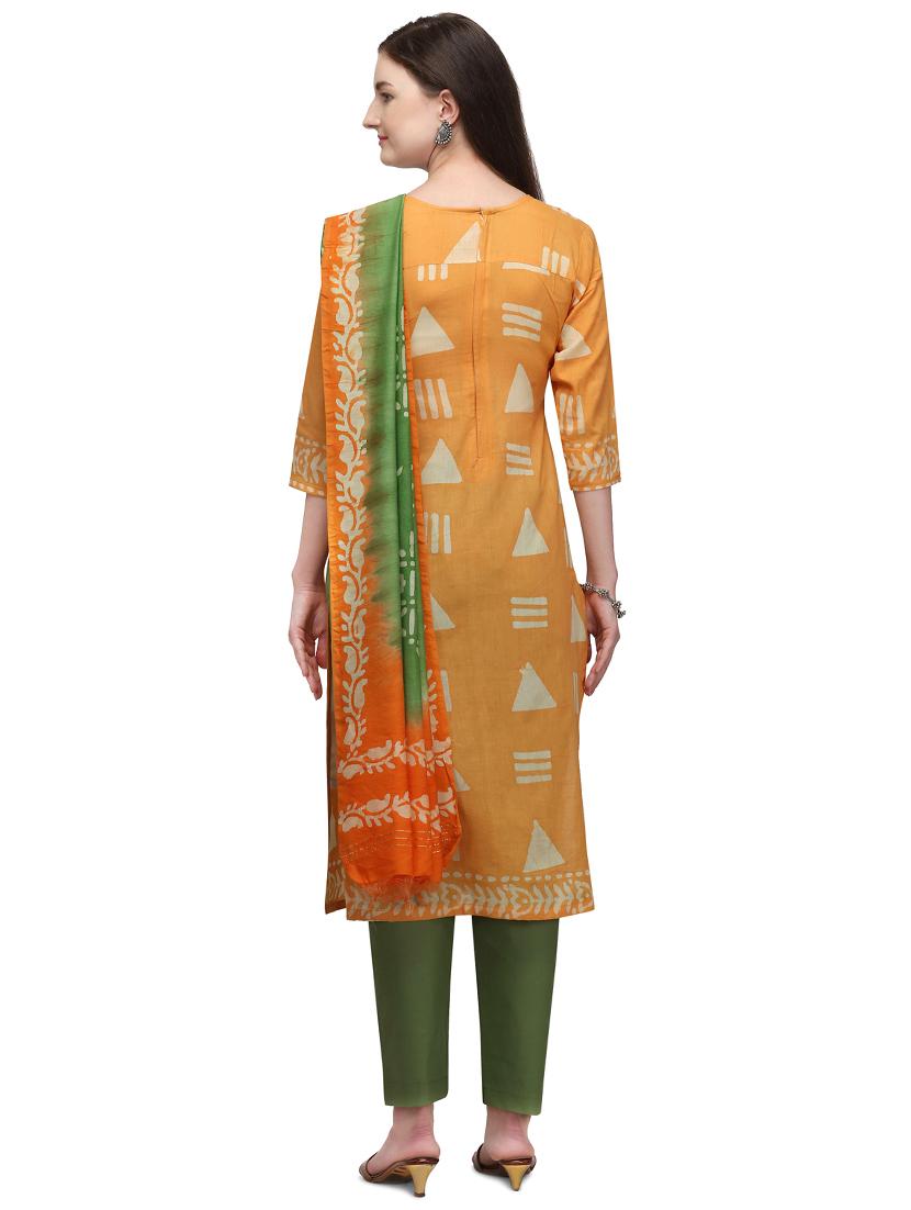 multi colored cotton suit combos unstitched - 17628202 - Zoom Image - 5