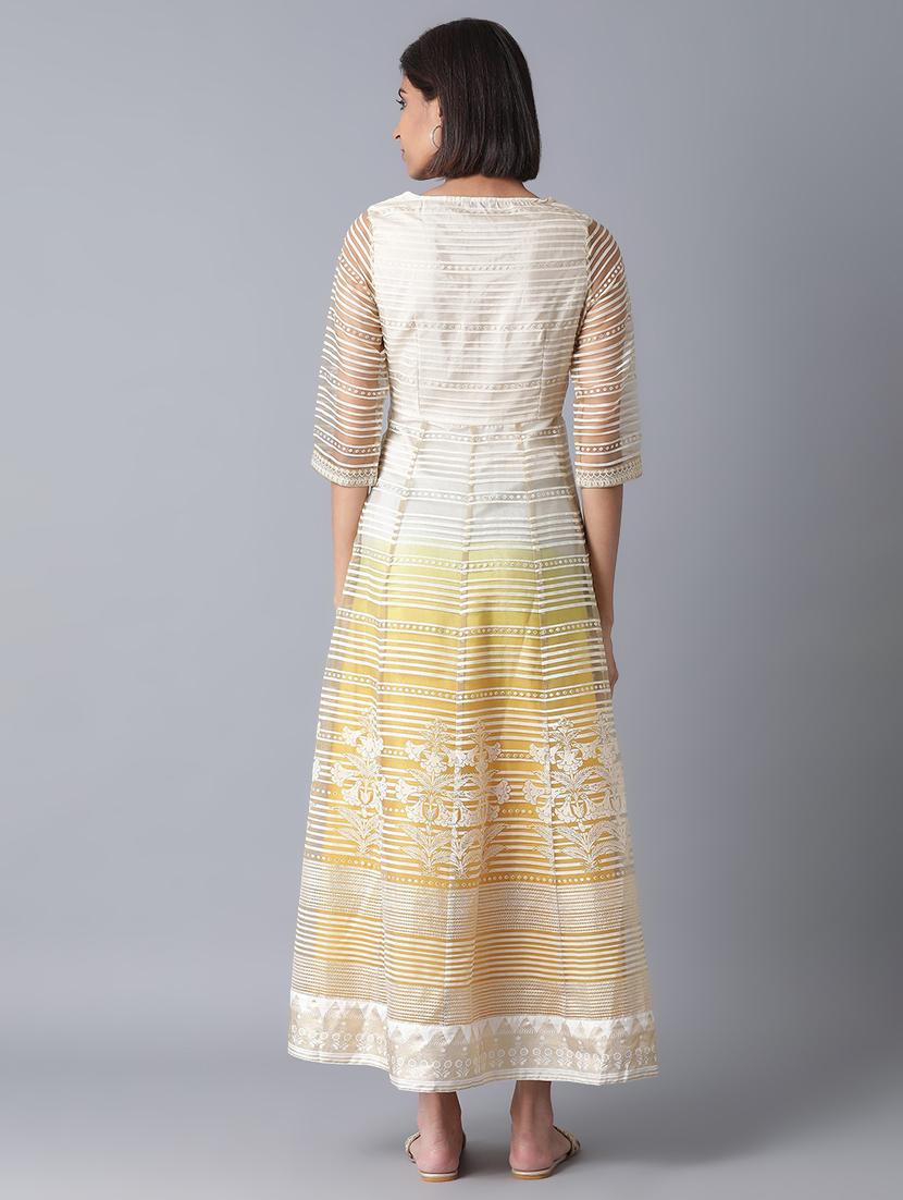 striped anarkali ethnic dress - 17628225 - Zoom Image - 3